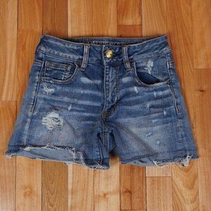 American‎ Eagle Super Stretch Hi-Rise Shortie Shorts Size 00